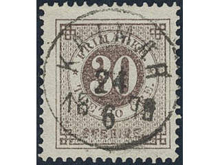 Sweden, Sverige, Sverige, Sverige. Facit 35d used, 30 öre dark brown. EXCELLENT …