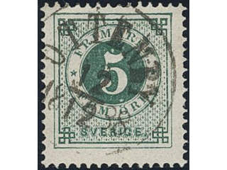 Sweden. Facit 43, H county. OTTENBY 12.12.1888. Superb cancellation.