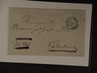Sweden. N county. HALMSTAD 23.5.1834, arc postmark. type 3 on cover sent to Gotheburg. …