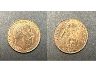 Storbritannien Edward VII (1901-1910) 1/2 penny 1902, UNC