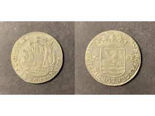 Nederländerna Zeeland 6 stuivers (scheepjesschelling) 1792, XF