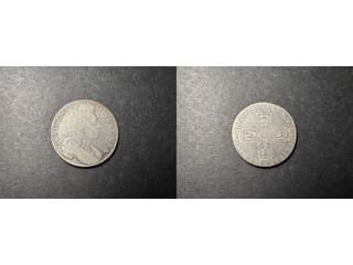 Storbritannien William III (1694-1702) ½ crown 1697, F
