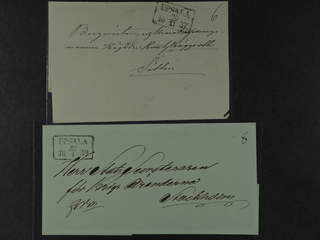 Sweden. C county. UPSALA 1837–1839, rectangular postmark. Type 1 on cover sent to …