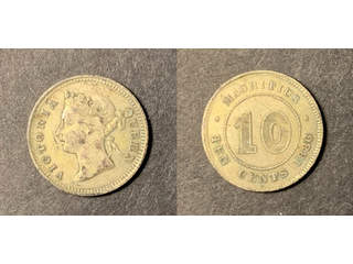 Mauritius Queen Victoria (1837-1901) 10 cents 1886, VF