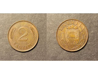 Lettland 2 santimi 1939, AU/UNC