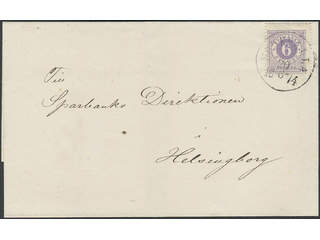 Sweden. Facit 20d on cover, 6 öre bluish lilac smooth print on beautiful printed matter …