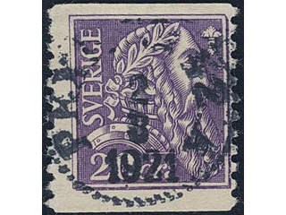 Sweden. Facit 153cbz used , 1921 Gustaf Vasa 20 öre light violet with watermark KPV. …