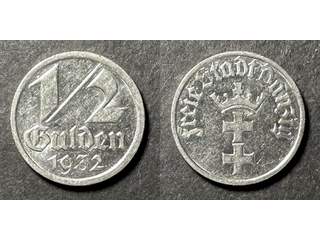Danzig ½ gulden 1932, AU