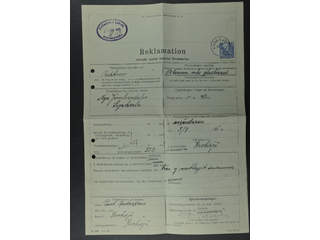 Sweden. Facit 279 cover, 1940 Gustaf V large numerals 30 öre ultramarine-blue, single …