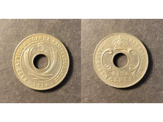 East Africa George V (1910-1936) 5 cents 1914 K, AU