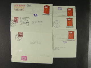 Sweden. Postal stationery, areogram Facit Ae5 , Aerogram 1.30 kr (+20 öre), seven usages …