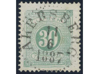 Sweden, Sverige, Sverige, Sverige. Postage due Facit L18b used, 30 öre blue-green, perf …