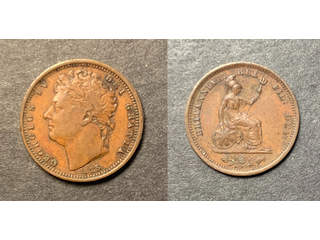 Storbritannien George IV (1820-1830) 1/2 farthing 1828, AU