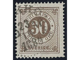 Sweden. Facit 47v used , 30 öre wuth the sought after variety indented frame at right. …