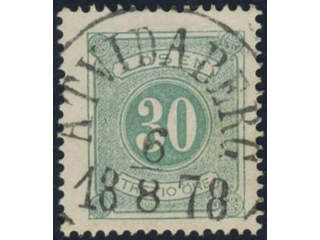 Sweden, Sverige, Sverige, Sverige. Postage due Facit L8b1 used, 30 öre green, perf 14. …