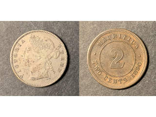 Mauritius Queen Victoria (1837-1901) 20 cents 1878, AU