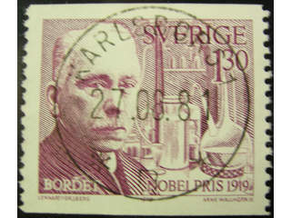 Sweden. Facit 1110 used , 1979 Nobel prize 1919 1.30 Kr red-violet. EXCELLENT …