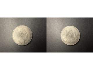 Sverige Carl XV (1859-1872) 4 riksdaler riksmynt 1865, 1+/01