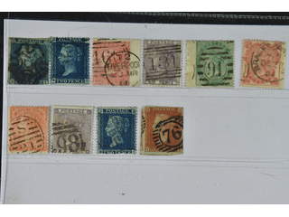 Britain. Used 1847–1862. All different, e.g. Mi 4, 11B, 13z, 14, 15b, 18 I, 19-20. …