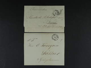 Sweden. A county. STOCKHOLM 1839–1841, arc postmark. Type 10 on four covers, of which on …