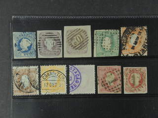 Portugal. Used 1853-1870. All different, e.g. Mi 2, 8, 16, 21, 30(short perf), 36, …