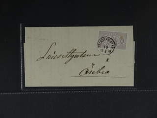 Sweden. Official Facit Tj4 , 6 öre on printed matter sent from KRISTIANSTAD 19.8.1876 to …