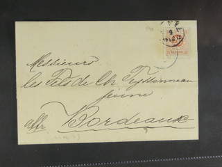 Sweden. Facit 22 cover , 20 öre on cover sent from PKXP Nr 2 9.12.1876 to France, with …