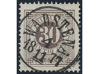Sweden, Sverige, Sverige, Sverige. Facit 35a used, 30 öre brown. Superb cancellation …