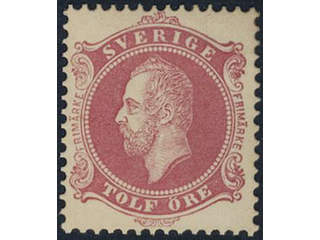 Sweden, C A Nymans proposal stamp TOLF öre in carmine red colour with …