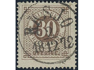 Sweden, Sverige, Sverige, Sverige. Facit 25d2 used, 30 öre orange-brown. EXCELLENT …