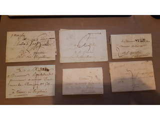France. Lot prephilately förfilateli 1770s–1820s. The entire lot is presented at …