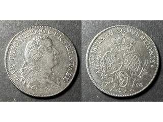 Tyskland Pfalz-Sulzbach Karl Theodor (1742-1799) 1 taler 1764, VF rengjord