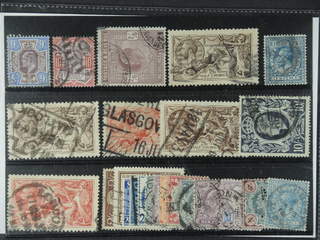 Britain. Used 1902-39. All different, e.g. Mi 112-13, 115, 141 I+III, 142 III, 164, …