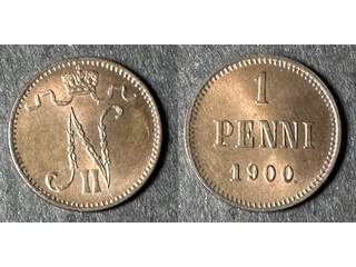 Finland Nicholas II (1894-1917) 1 penni 1900, 01