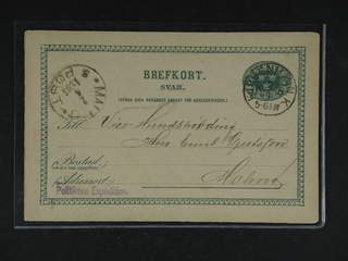 Sweden. Postal stationery, double postcard Facit bKd8 , Response card 5 öre sent from …