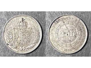 Brasilien Pedro II (1831-1889) 200 reis 1865, AU