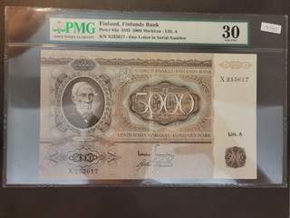 Finland 1000 markkaa 1945, VF PMG VF30