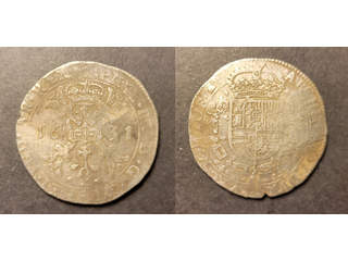 Spanish Netherlands Brabant Philip IV (1621-1665) 1 patagon 1631, F-VF