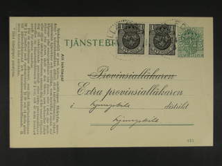 Sweden. Postal stationery, official postcard Facit TjbK7, 71 , Postcard 5 öre …