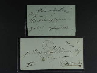Sweden. M county. MALMÖ, straight postmark. Two covers, of which one registered, sent to …