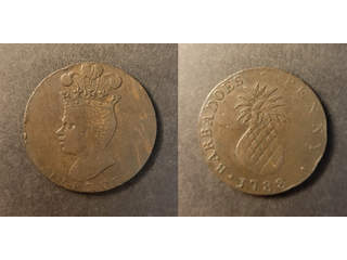 Barbados 1 penny 1788, XF
