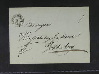 Sweden. K county. CARLSCRONA 3.12.1837, arc postmark. Type 4 on beautiful cover sent to …