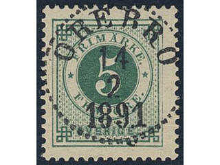 Sweden, Sverige, Sverige, Sverige. Facit 43e used, 5 öre emerald green. EXCELLENT …