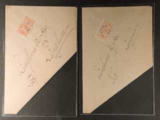 Sweden. Official Facit Tj18 , 20 öre perf. 13 on two proclamations sent from SÄMB to …
