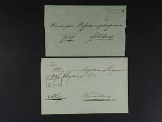 Sweden. P county. BORÅS, rectangular postmark. Type 2 on two covers sänt to Gothenburg …