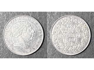 Irland George III (1760-1820) 10 pence 1813, AU/UNC