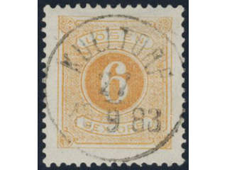 Sweden, Sverige, Sverige, Sverige. Postage due Facit L14b used, 6 öre brownish orange, …