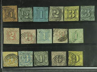 Germany Thurn und Taxis. Used 1852–1861. All different, e.g. Mi 1, 3-6, 8, 15-17, and …