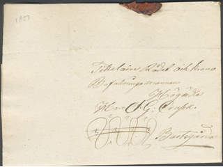 Finland Åland. Prephilately. Crown post letter with contents dated Pålsböle 28 September …