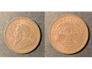 Sydafrika Paul Kruger (1883-1902) 1 penny 1898, XF-UNC